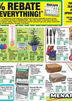 Menards weekly ad from Thursday 03/26