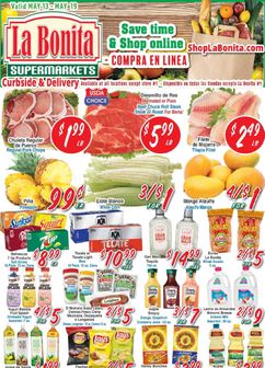 La Bonita weekly ad from Wednesday 05/13