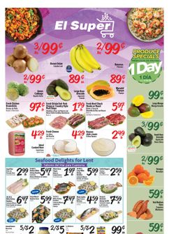 El Super weekly ad from Wednesday 03/25