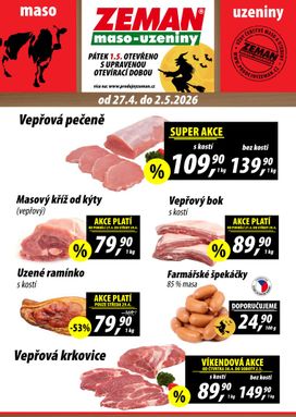Prodejny Zeman leták od pondělí 27.04.