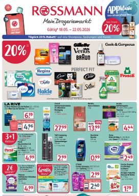 Rossmann-Prospekt von Montag 18.05.