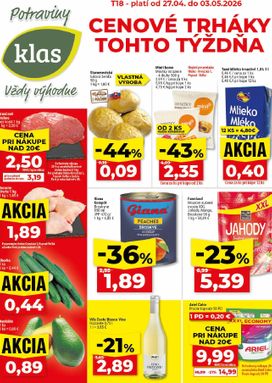 Klas leták platný od pondelka 27.04.
