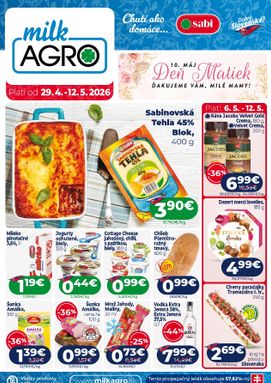 Milk Agro leták platný od stredy 29.04.