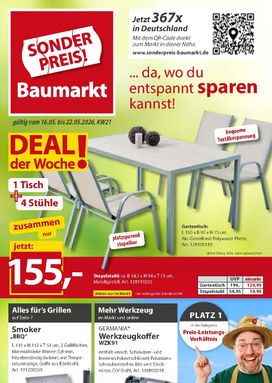 Sonderpreis Baumarkt-Prospekt von Samstag 16.05.