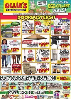 Ollie's weekly ad from Thursday 03/26