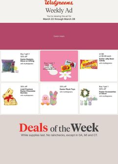 Walgreens weekly ad from Sunday 03/22