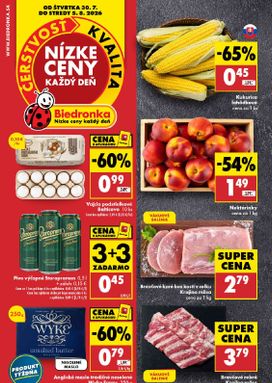 Biedronka leták platný od štvrtka 30.07.