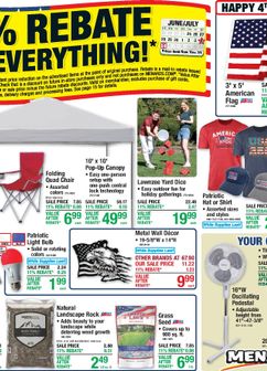 Menards - 11% Rebate Sale