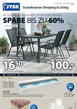 JYSK-Prospekt von Dienstag 28.04.