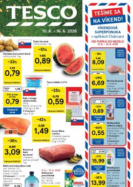 Tesco leták platný od stredy 10.06.