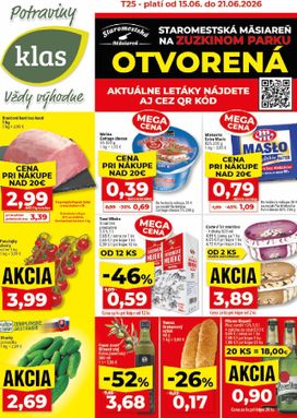 Klas leták platný od pondelka 15.06.