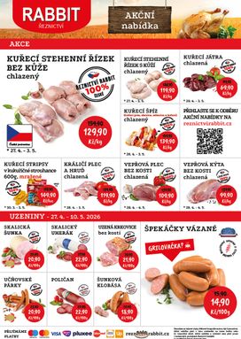 Řeznictví RABBIT leták od pondělí 27.04.