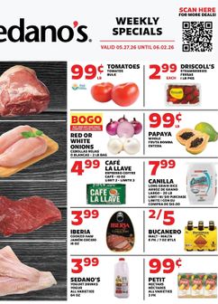 Sedano's weekly ad from Wednesday 05/27