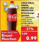 COCA-COLA; FANTA, SPRITE oder MEZZO MIX 1,25l im Angebot