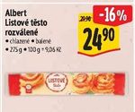 Albert Listové těsto rozválené 275g