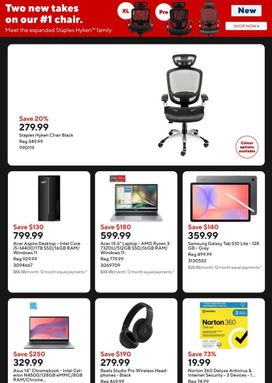 Staples flyer from Friday 03-20