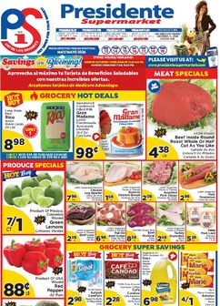 Presidente Supermarket weekly ad from Wednesday 05/13