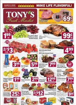 Tony's Fresh Market weekly ad from Wednesday 03/25