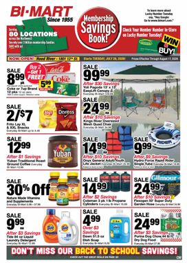 Bi-Mart weekly ad from Tuesday 07/28