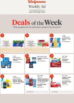 Walgreens weekly ad from Sunday 06/28