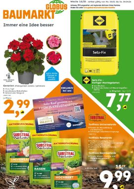 Globus Baumarkt-Prospekt von Montag 30.03.
