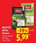 MELITTA Kaffee Auslese 500g im Angebot