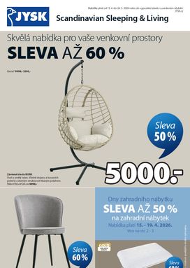 JYSK leták od středy 15.04.