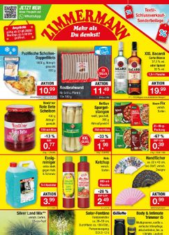 Zimmermann-Prospekt von Montag 27.07.
