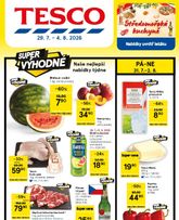 Tesco leták od středy 29.07.