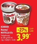 KINDER Bueno/ NUTELLA Eis im Angebot