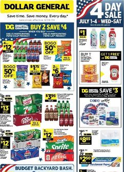 Dollar General weekly ad from Sunday 06/28
