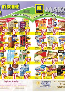 Makos leták platný od pondelka 09.03.