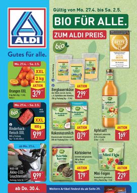 Aldi Nord Německo leták od pondělí 27.04.