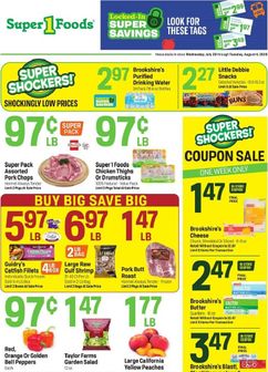 Super 1 Foods weekly ad from Wednesday 07/29