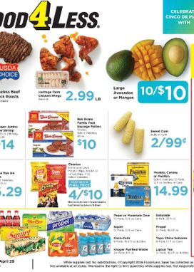 Food 4 Less weekly ad from Wednesday 04/29