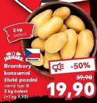 Brambory konzumní žluté pozdní 2 kg