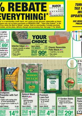 Menards weekly ad from Thursday 03/12