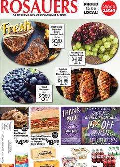 Rosauers weekly ad from Wednesday 07/29