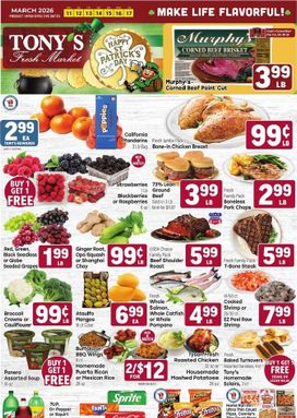 Tony's Fresh Market weekly ad from Wednesday 03/11