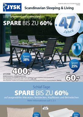 JYSK-Prospekt von Samstag 21.03.