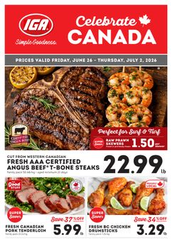 IGA Stores weekly ad from Thursday 06/25