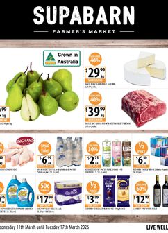 Supabarn Catalogue Valid from Wednesday 11/03