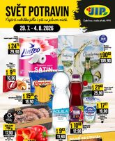 JIP - Svět potravin - Brno, Ostrava - Hrabová, Praha - Bořanovice, Jilemnice, Karlovy Vary, Olomouc, Pardubice, Zlín, Polička