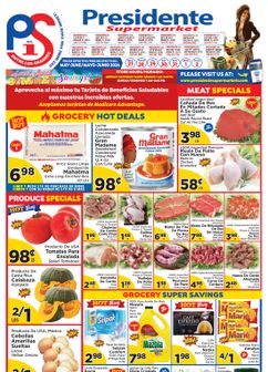 Presidente Supermarket weekly ad from Wednesday 05/27