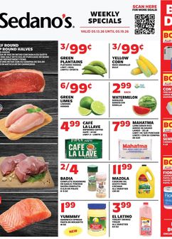 Sedano's weekly ad from Wednesday 05/13