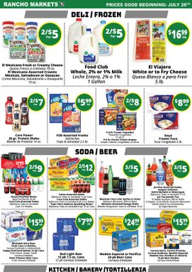 Rancho Markets weekly ad from Tuesday 07/28