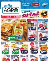 Milk Agro leták platný od stredy 22.07.