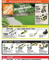 The Home Depot - Spring Outdoor Power Deals