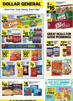 Dollar General weekly ad from Sunday 03/22