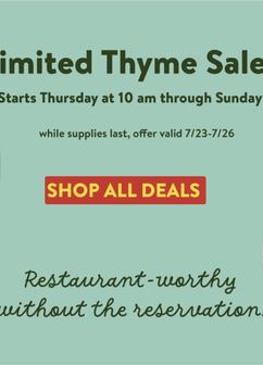 Fresh Thyme weekly ad from Wednesday 07/22